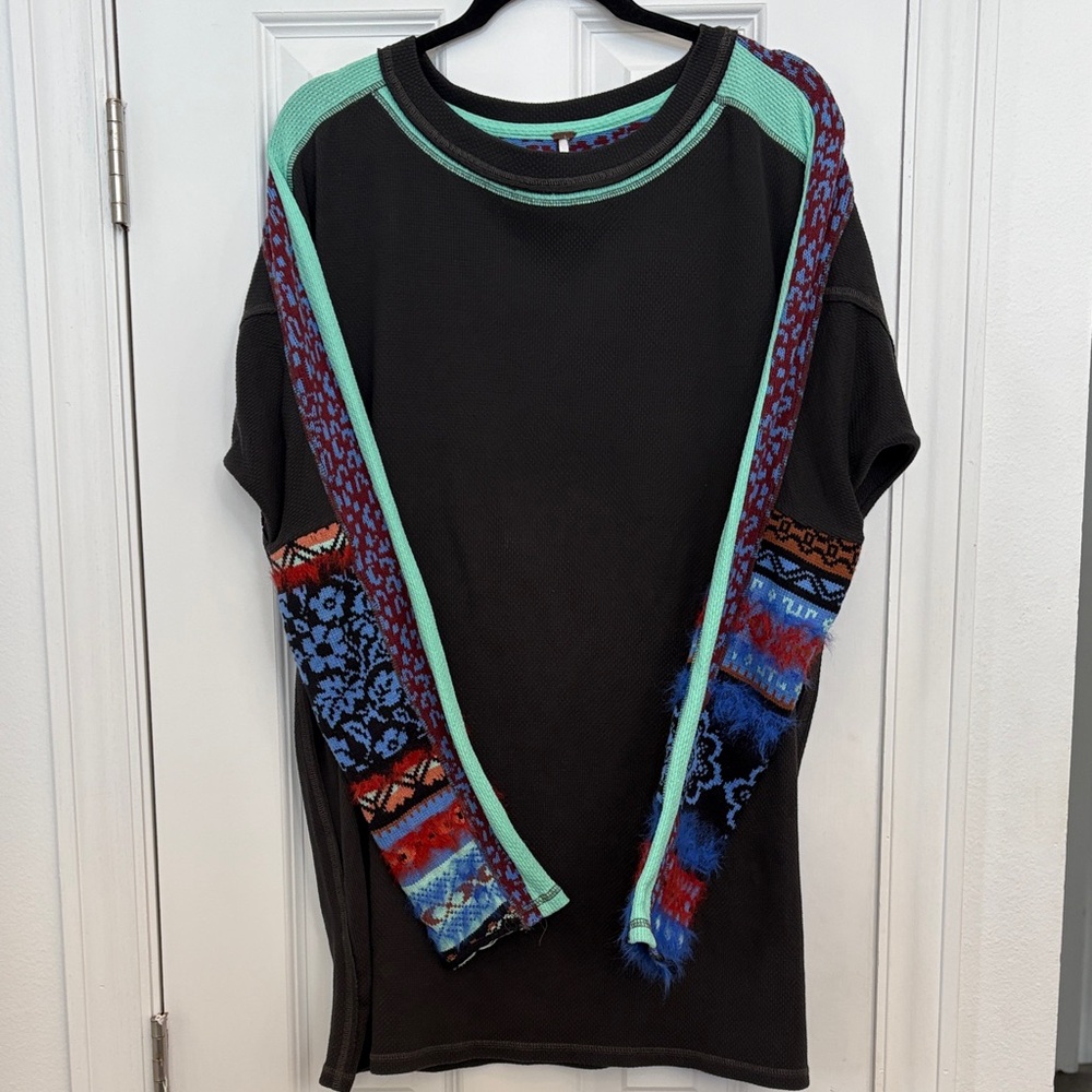 Free People “ On My Way” Thermal Shirt